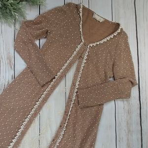 Anthropologie A'reve lightweight duster with lace